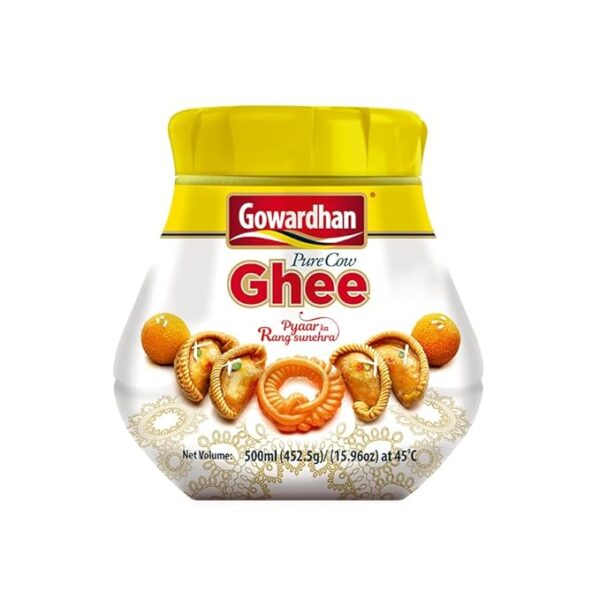 Gowardhan Ghee 500ml – Pure Desi Ghee for Rich Taste & Aroma