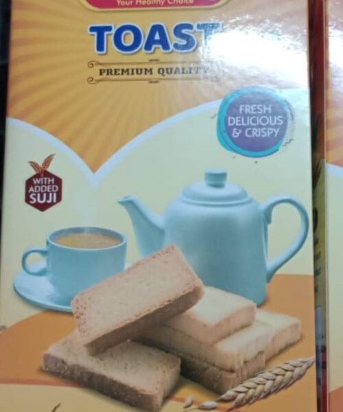 BakeBay Premium Fruit Toast with Suji – Crispy, Flavourful Rusk (220 g)